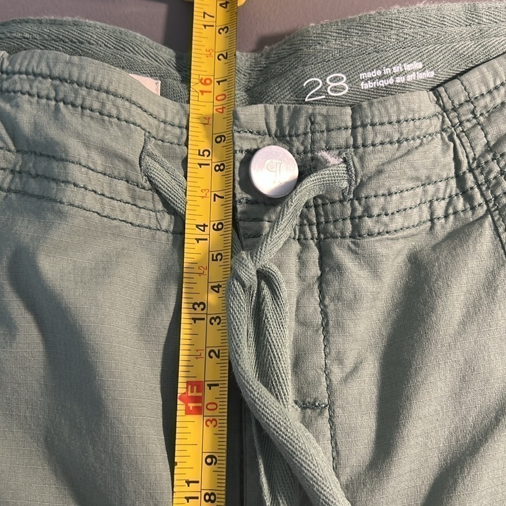 Anthropologie Olive Wide Leg Cargo Pants - Picture 10 of 14